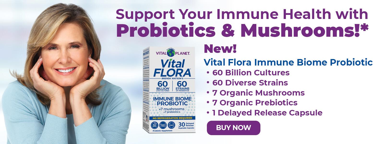 Support your immune health with prebiotics and mushrooms - Buy Now